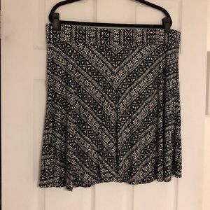 Fun printed spandex skirt